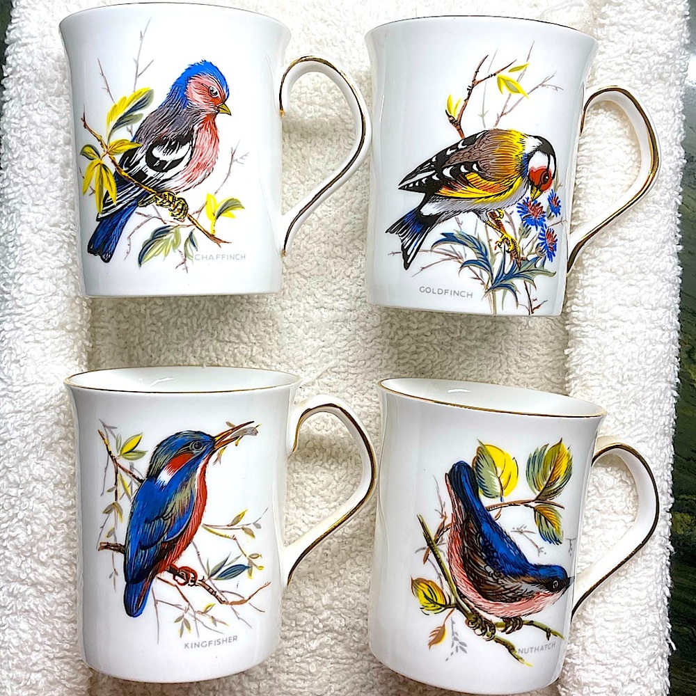 Rosina Tea Cup Set Wild Birds Spring vintage